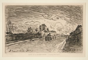 Avsluta från Cochin House (Faubourg Saint-Jacques) av Johan Barthold Jongkind