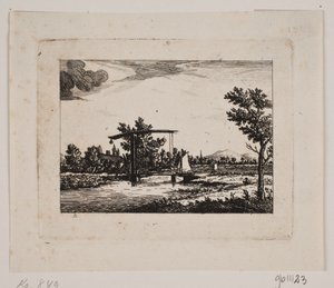 Landskap med vindbrygga av Johan Bülow