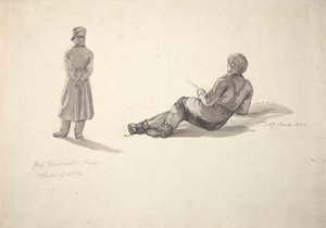 Caspar David Friedrich; fiskare av Johan Christian Dahl