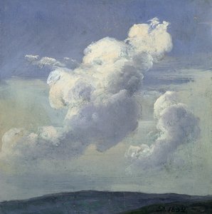 Studie av molnet av Johan Christian Dahl