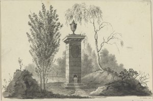 Fontän med urna av Johan Christian Dahl