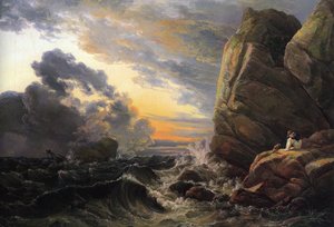 Morgon efter en stormig natt av Johan Christian Dahl