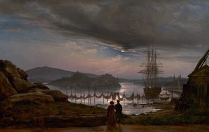Utsikt från Vaekero nära Christiania av Johan Christian Dahl