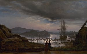 Utsikt från Vaekero nära Christiania av Johan Christian Dahl