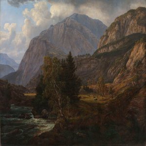 Utsikt över Fortundalen av Johan Christian Dahl