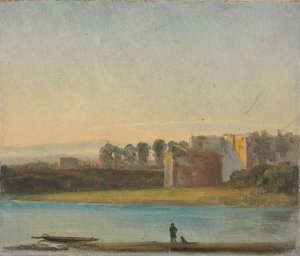 Utsikt över Elben av Johan Christian Dahl