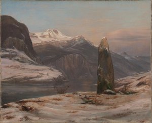 Vinter vid Sognefjorden av Johan Christian Dahl