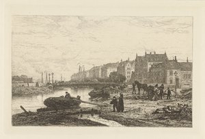 Utsikt över Stadhouderskade av Johan Conrad Greive