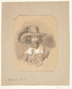Porträtt av man av Johan Fredrik Hockert