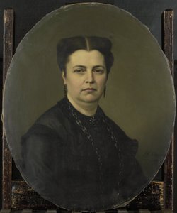 Jeanette Antoinette Pietermaat (1818-70). Hustru till Pieter Mijer av Johan Heinrich Neuman (signed by artist)