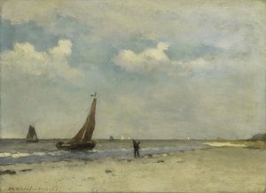 Strandscen av Johan Hendrik Weissenbruch