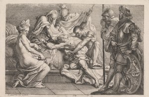 Simson besegrad av filistéerna av Johan Joseph Zoffany
