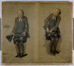 Två skisser av David Garrick i karaktär, 1700-talet av Johan Joseph Zoffany