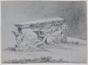Antik romersk bordsstöd. av Johan Mandelberg
