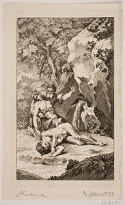 Illustration till Salomon Gessners "Abels död", 1764