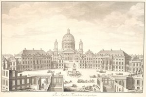 Place Royale från Friedrichstadt till Köpenhamn av Johan Martin Preisler