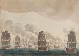 Sjöslaget vid Öland den 26 juli 1789. av Johan Petter Cumelin