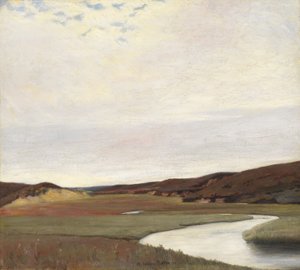 En sommardag vid Karupälven, Jylland