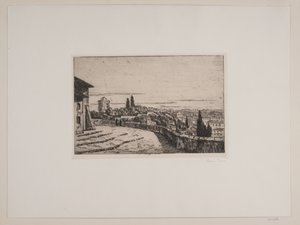 Utsikt över Rom från Janiculum Hill av Johan Rohde