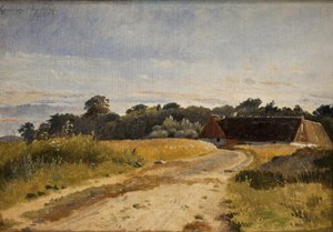 Ett torp vid Lodskov nära Vognserup säteri. Studie av Johan Thomas Lundbye
