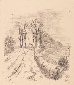 Allé av Vallø av Johan Thomas Lundbye