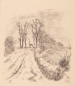Allé av Vallø av Johan Thomas Lundbye