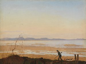 En kväll vid sjön Arresø, ca. 1837. av Johan Thomas Lundbye
