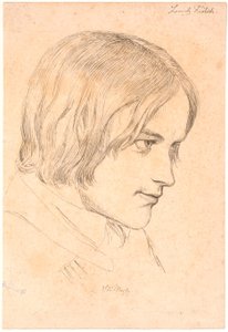 Porträtt av målaren Lorenz Frølich (1820-1908) av Johan Thomas Lundbye