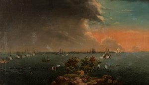 Andra rysk-svenska slaget vid Svensksund den 10 juli 1790.