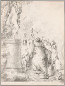 Chryses ber om hjälp från Apollo, från Iliaden, bok I