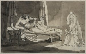 Har en öm syn. Blad 8 i Melankolisviten av Johan Tobias Sergel