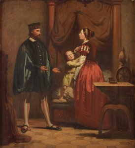 Karin Månsdotter, Eric XIV and Son Gustav, 1858 av Johan Zacharias Blackstadius