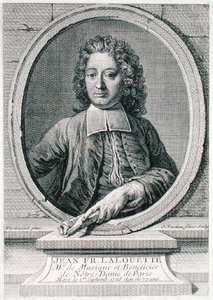 Jean Francois Lalouette (1651-1728) graverad av Jacques-Nicolas Tardieu (1716-91) (gravyr) av Johann (after) Ferdinand
