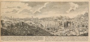 Ruinerna av Palmyra, antika staden i Syrien av Johann Adam Delsenbach