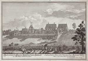 Sundersbuhl, residens för familjen Nutzel, nära Nürnberg av Johann Adam Delsenbach