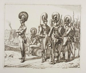 Bayerska infanterister av Johann Adam Klein