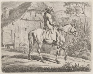 Nötkreaturshandlare till häst av Johann Adam Klein