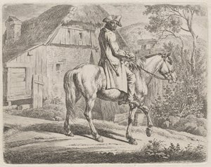 Boskapshandlare till häst av Johann Adam Klein