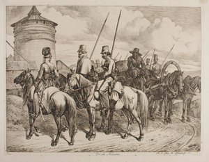 Donkosacker av Johann Adam Klein