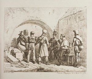 Franska krigsfångar av Johann Adam Klein