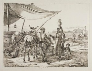 Frukthandlare från Neapel av Johann Adam Klein