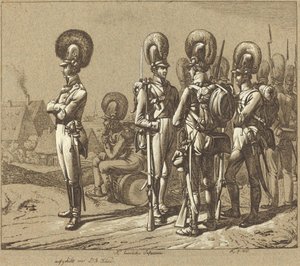 K. Bayeriskt infanteri (bayerska infanterister) av Johann Adam Klein