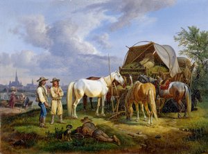 Ungerska körkarlar av Johann Adam Klein