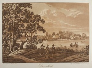 Utsikt över Dutzendteich nära Nürnberg av Johann Adam Klein