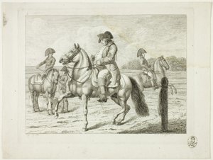 Ridskola och hästar av Johann Adolph Darnstedt