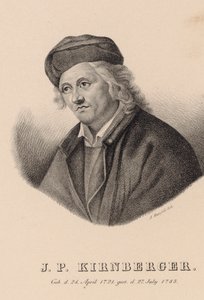 Porträtt av kompositören Johann Philipp Kirnberger 1721-1783. av Johann Andreas Hatzfeld
