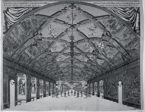 Jättarnas sal med den moriska baletten i Dresden 1678 av Johann Atzelt