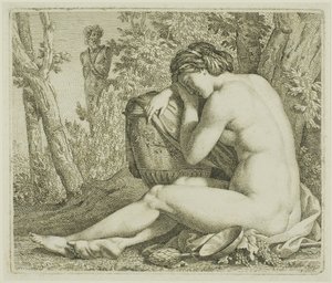 Vilande Bacchante av Johann August Nahl II