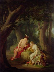 Diana och Merkurius spelar tärningar, ca 1788-90