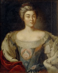 Porträtt av prinsessan Alexandra Kurakina, född Panina 1711-1786 av Johann Balthasar Frankart